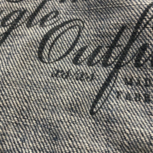 American Eagle Womens XS Jean Denim Jacket Short Length Distressed Button Front - Picture 6 of 11